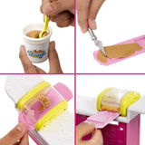 Barbie-Barbie P‚tisserie-Coffret poupÈe ´†Malibu†ª et 18†accessoires HJY19