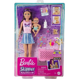 Barbie-Skipper Baby-Sitter-Coffret poupÈe et accessoires HJY33