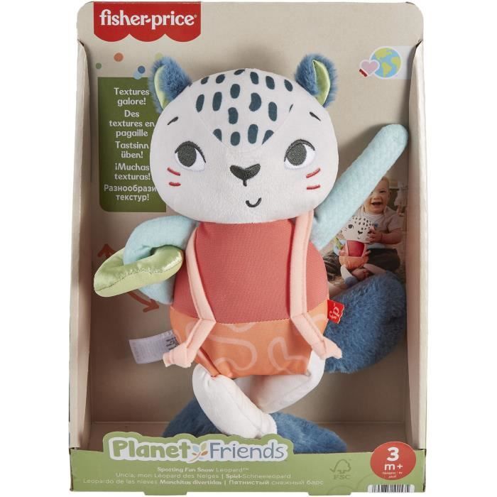 Fisher-Price-Uncia, mon LÈopard des Neiges-Jouet d'Èveil pour bÈbÈ HKD64