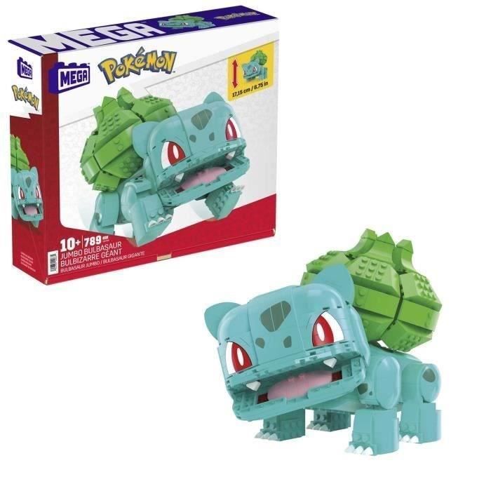 MEGA-Pokémon-Bulbizarre Géant, 1 figurine articulée (355 pcs) HNT96