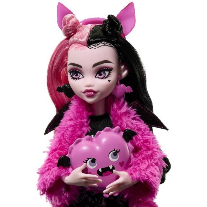 Monster High-Coffret SoirÈe Pyjama Draculaura-poupÈe et accessoires HKY66