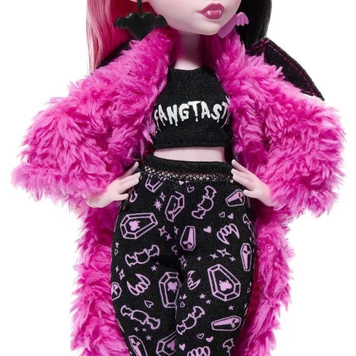 Monster High-Coffret SoirÈe Pyjama Draculaura-poupÈe et accessoires HKY66