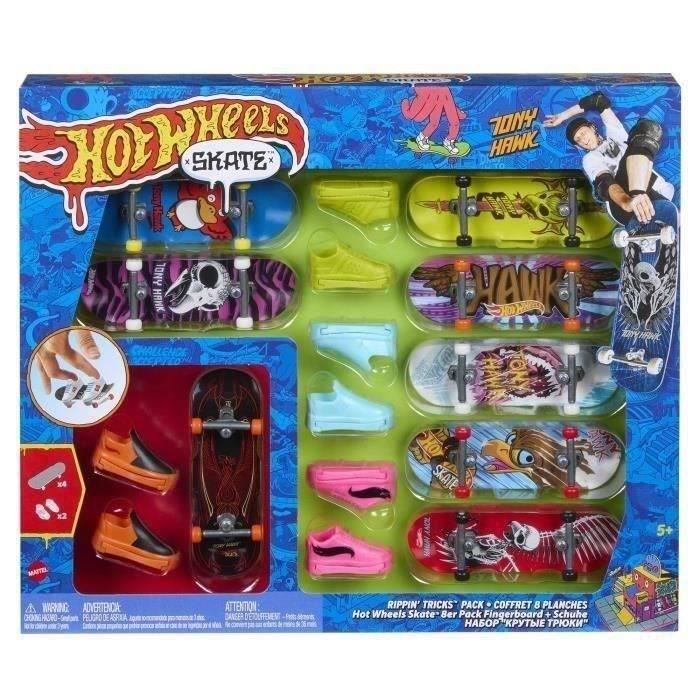 Hot†Wheels-Skate-Fingerskate Tony Hawk-Pack fingerboards et chaussures HMY19