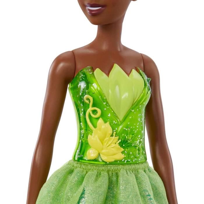 Tiana PoupÈe 29 cm, Mattel PoupÈe Disney Princesses habillage et accessoires HLW04