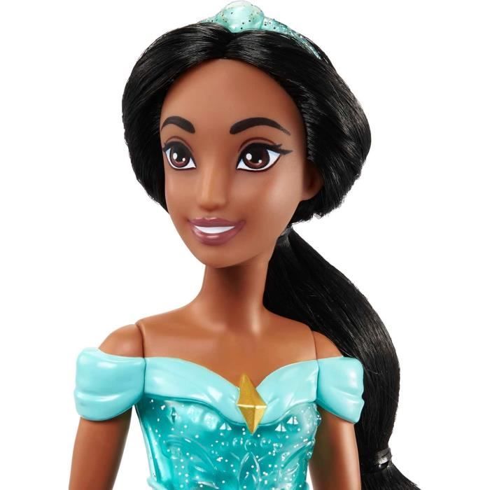 Jasmine Poupée 29 cm, Mattel Poupée Disney Princesses habillage et accessoires HLW12