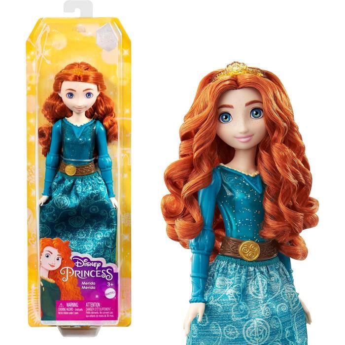 Merida PoupÈe 29 cm, Mattel PoupÈe Disney Princesses habillage et accessoires HLW13