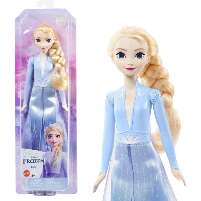 Frozen 2-Elsa-Mattel Disney Doll with Dress and Accessories HLW48