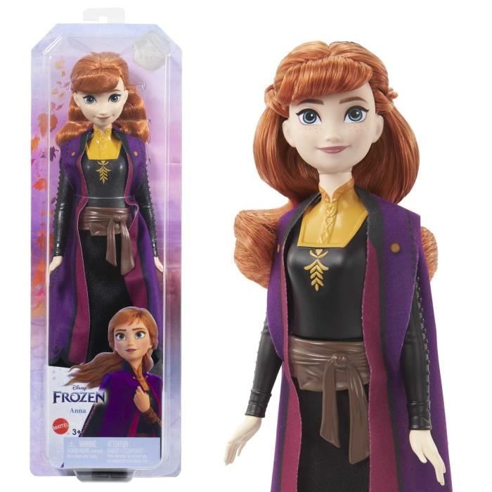 La Reine des Neiges 2-Anna-Mattel Poupée Disney avec habillage et accessoires HLW50
