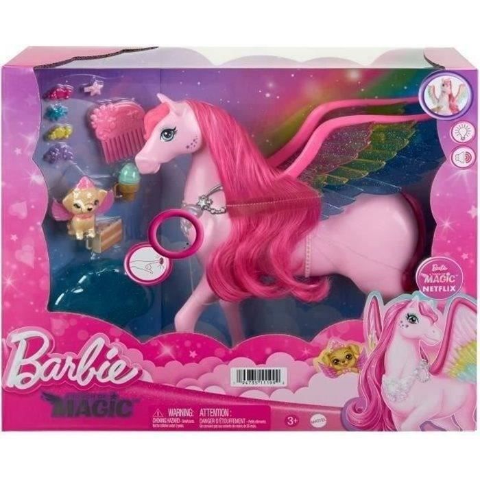 Barbie-PÈgase Rose Sons et Lumieres-Coffret Barbie A Touch of Magic HLC40