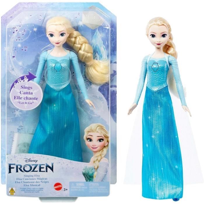 La Reine des Neiges-Elsa-Mattel Poupée Chantante Disney « Libérée, délivrée » HMG31