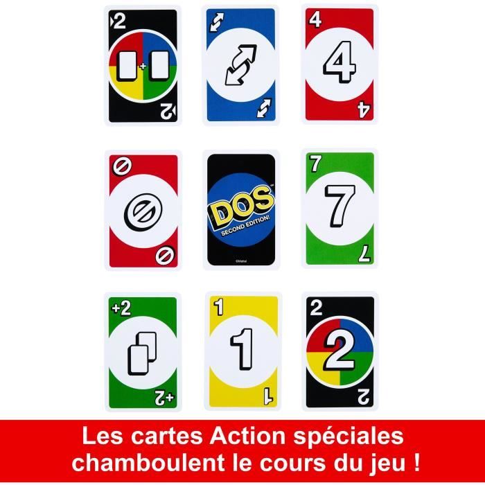 Mattel Games - DOS-Seconde Édition - Jeu de cartes