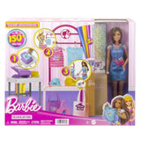 Barbie-Coffret Boutique CrÈations, avec poupÈe et accessoires de mode HKT78