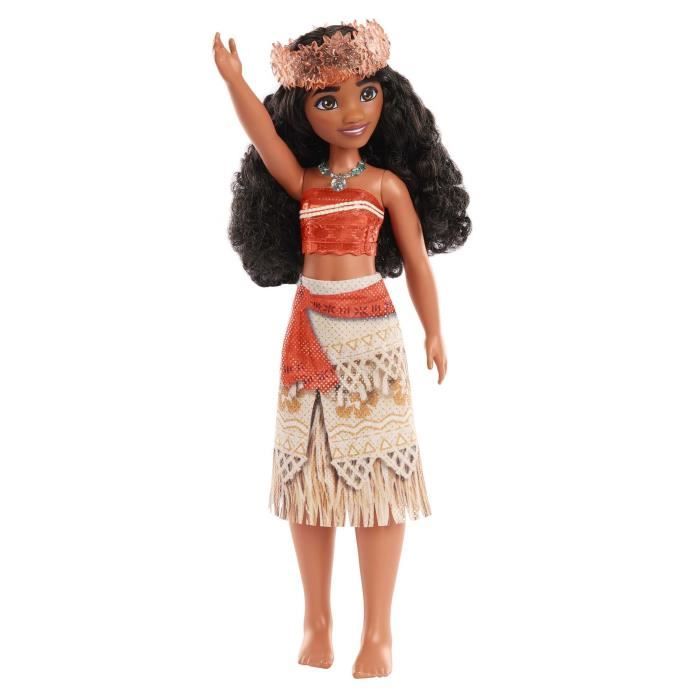 Vaiana PoupÈe 29 cm, Mattel PoupÈe Disney Princesses habillage et accessoires HPG68