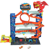 Hot Wheels City-Garage Ultime-Coffret avec 2 voitures incluses HKX48