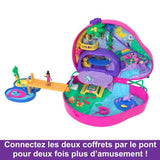 Polly Pocket-La Famille des Paresseux-Coffret 2 en 1, jouet de voyage HRD40