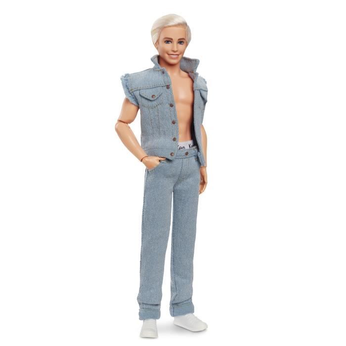 Barbie Le Film-Poupée Ken a collectionner, tenue en jean HRF27