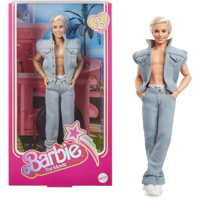 Barbie Le Film-PoupÈe Ken a collectionner, tenue en jean HRF27
