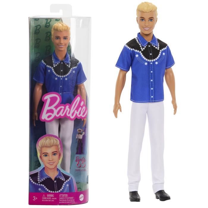 Barbie-Fashionistas-Blonde Ken doll western look HRH25