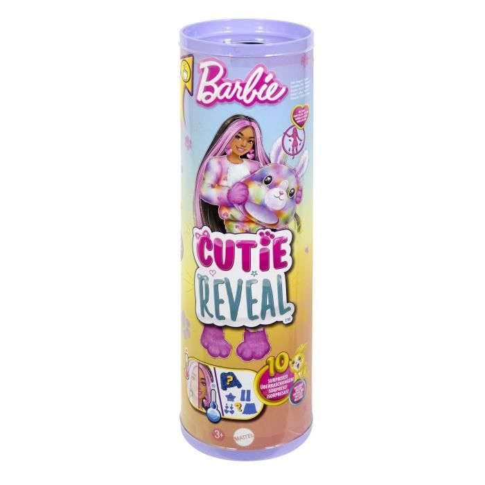 Barbie-Barbie Cutie Reveal-PoupÈe lapin Reve ColorÈ avec 10†surprises HRK38