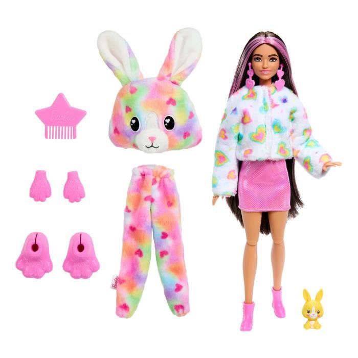 Barbie-Barbie Cutie Reveal-PoupÈe lapin Reve ColorÈ avec 10†surprises HRK38