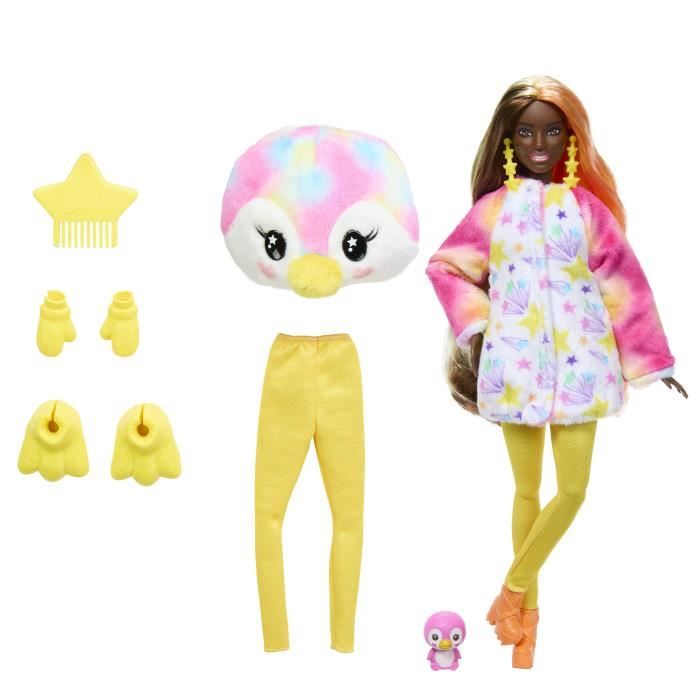 Barbie-Barbie Cutie Reveal-PoupÈe manchot Reve ColorÈ et 10†surprises HRK40