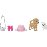 Barbie-Coffret PoupÈes Stacie et Barbie avec 2†chiots et accessoires HRM09