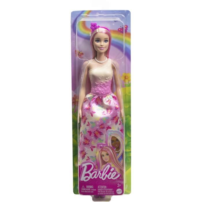 Barbie-PoupÈes Sirenes avec cheveux et nageoire colorÈs et serre-tete HRR08