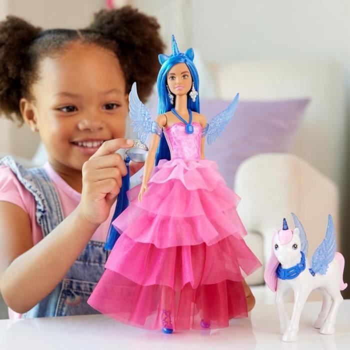 Barbie Princesse Saphir - Licorne PoupÈe - 65 ans de Barbie Mattel HRR16