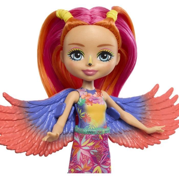 Enchantimals Sunshine Beach-Trippi Toucan et figurine-poupÈe HRX83