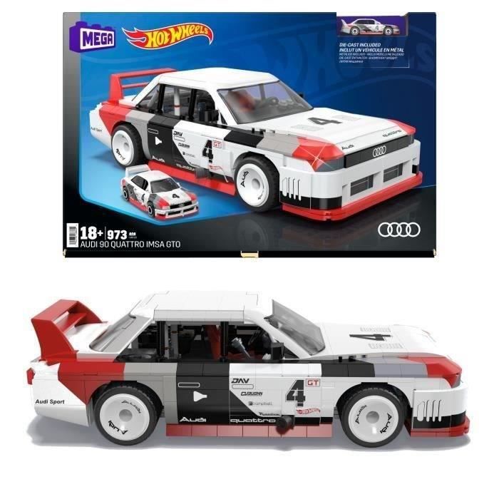 MEGA-Hot Wheels-Audi 90 Quattro IMSA GTO, 973 pieces to build HRY20