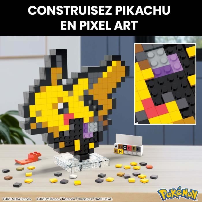 MEGA-Pokémon-Pikachu-Coffret de construction rétro 400 pieces - MEGA Pokémon - HTH74