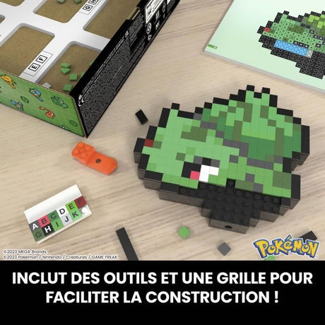MEGA-Pokémon-Bulbizarre-Coffret de construction rétro 374 pieces - MEGA Pokémon - HTH75
