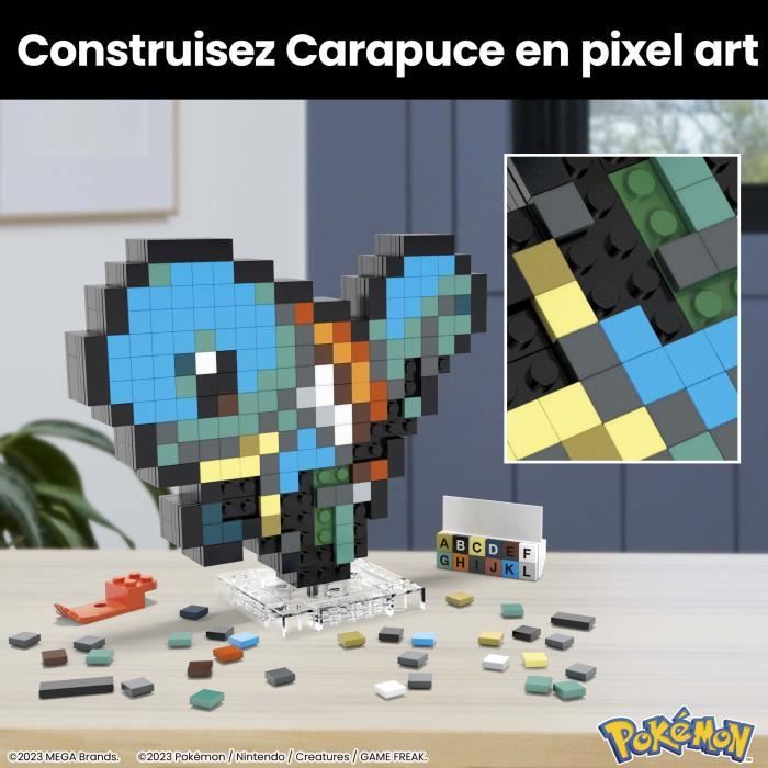 MEGA-Pokémon-Carapuce-Coffret de construction rétro 367 pieces - MEGA Pokémon - HTH77