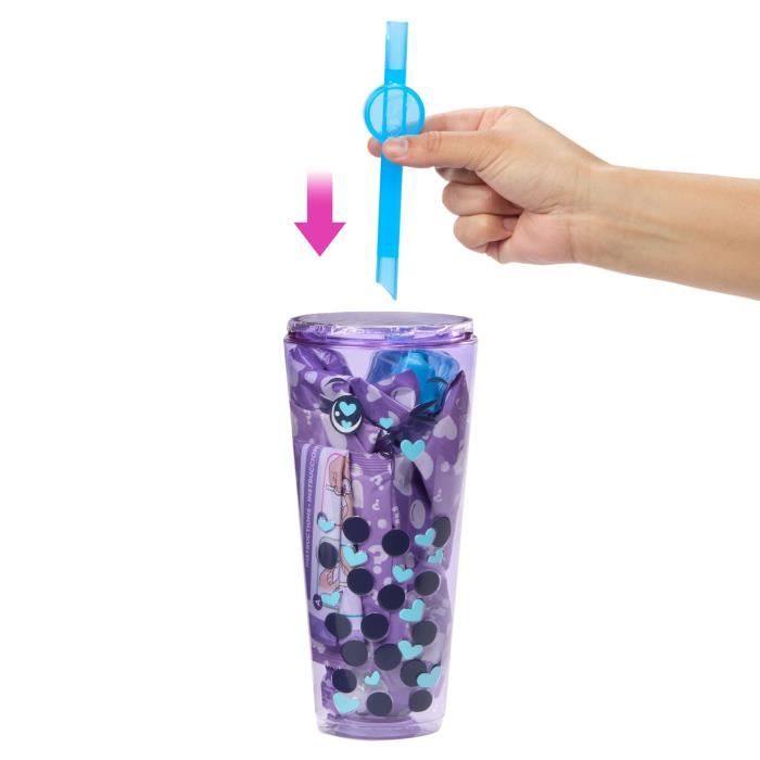 Barbie-Pop Reveal-PoupÈe parfumÈe sÈrie Bubble Tea avec accessoires HTJ19