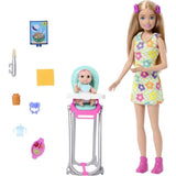 Barbie Skipper Coffret Babysitters Inc, 1 poupée, 1 bébé, accessoires HTK35