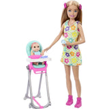 Barbie Skipper Coffret Babysitters Inc, 1 poupée, 1 bébé, accessoires HTK35