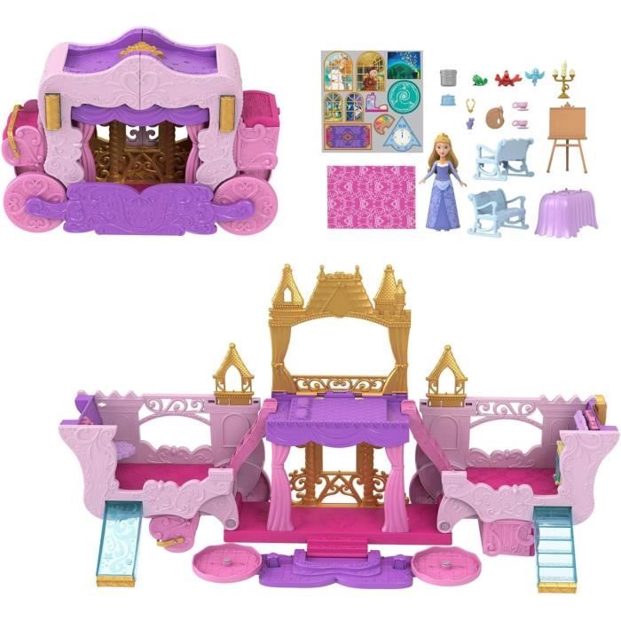 Caleche et Château - Mattel Disney Princesses Coffret avec poupée Aurore HWX17