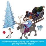 Calendrier de l'Avent La Reine des Neiges, 24 surprises avec poupées et accesssoires, Disney Frozen, Mattel, HWX20