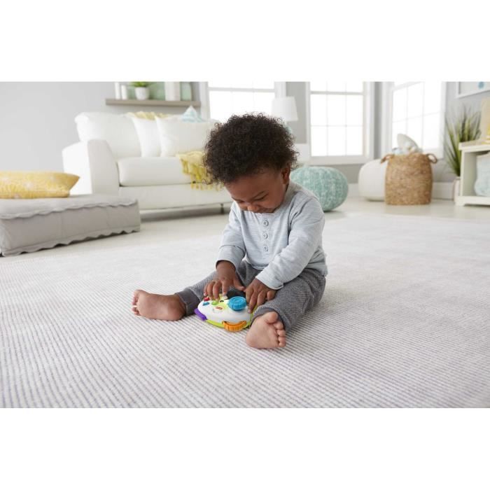 Fisher-Price-Manette de jeu et d'apprentissage Rires et Éveil HXB63