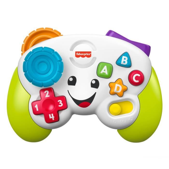 Fisher-Price-Manette de jeu et d'apprentissage Rires et Éveil HXB63