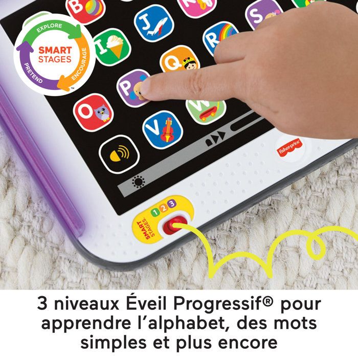Fisher-Price-Ma Tablette Rires et Éveil-Tablette musicale en français HXB67