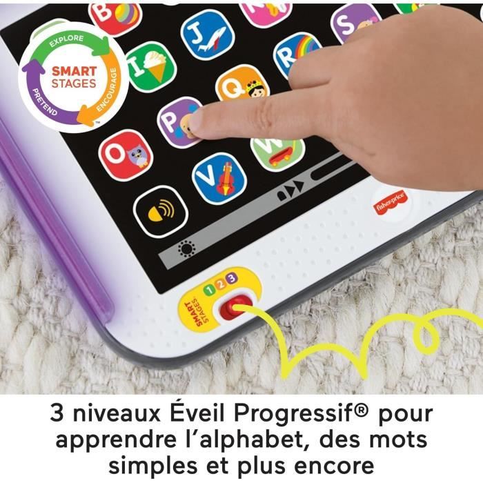 Fisher-Price-Ma Tablette Rires et …veil-Tablette musicale en franÁais HXB67