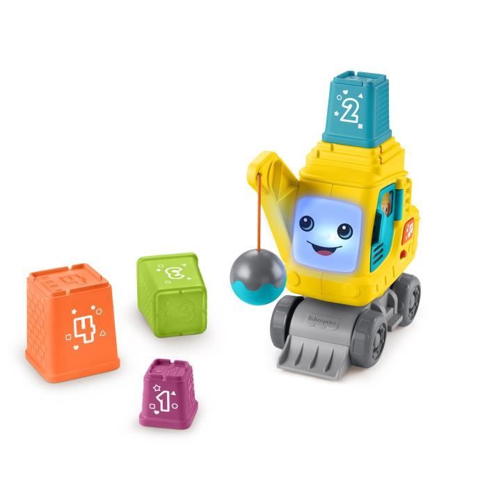 Fisher-Price-La Calculo'Grue-Blocs avec effets sonores et lumineux HXF48