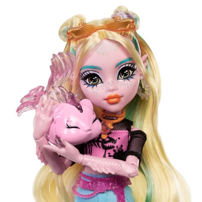 Monster High-PoupÈe Lagoona Blue-PoupÈe avec animal et accessoires HXH75