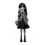 Monster High-Mercredi Addams en Uniforme-Poup?e avec La Chose - Monster High - HXJ04