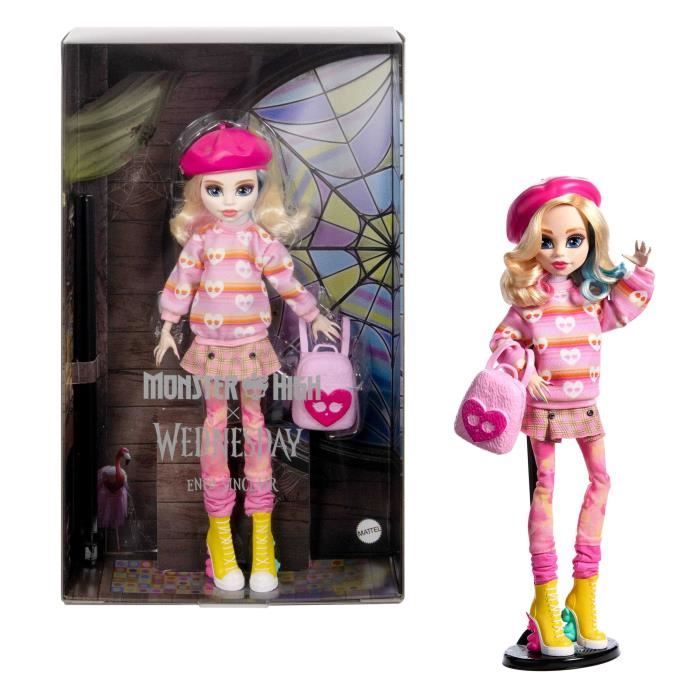 Monster High-Enid Sinclair-Poupée en tenue rose avec accessoires - Monster High - HXJ05