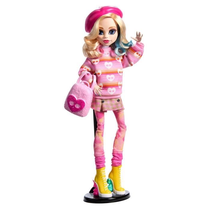 Monster High-Enid Sinclair-PoupÈe en tenue rose avec accessoires - Monster High - HXJ05