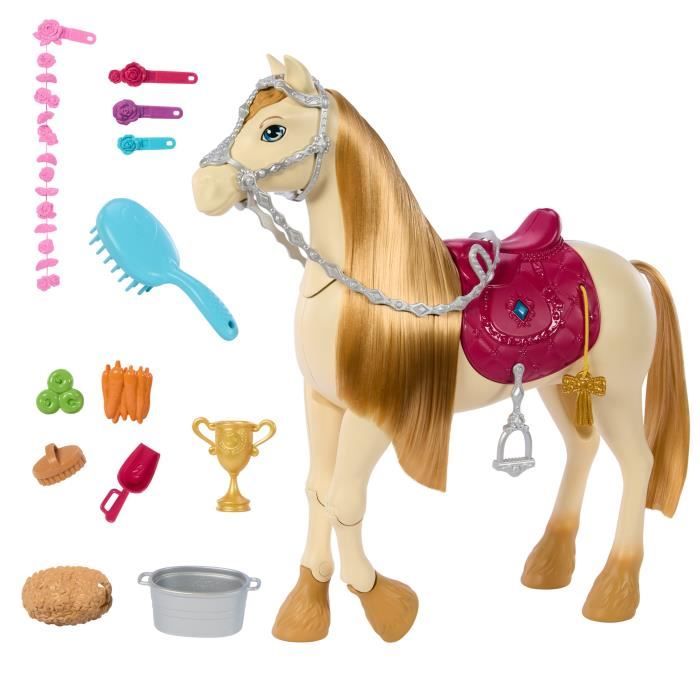 LES MYSTeRES DE BARBIE - a la Poursuite du Cheval Perdu Barbie et son cheval Tornade, HXJ42