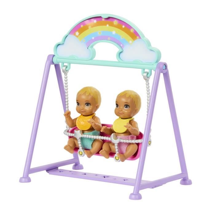 Barbie-La Chambre des Jumeaux-Coffret Skipper, bÈbÈs et accessoires HXM99
