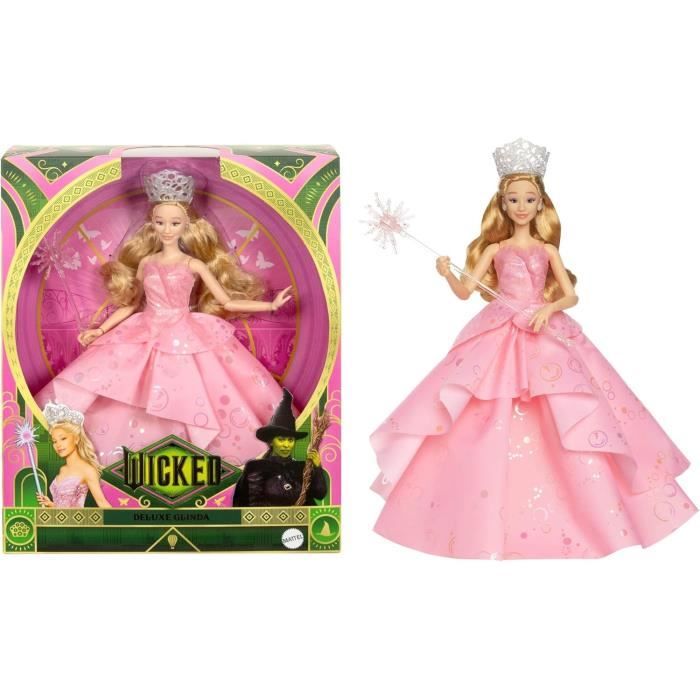 Mattel-Wicked-Poupée Glinda avec tenue amovible et accessoires - HXY37
